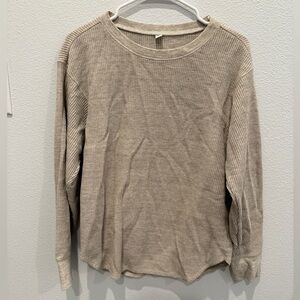 Uniqlo Waffle Knit Top